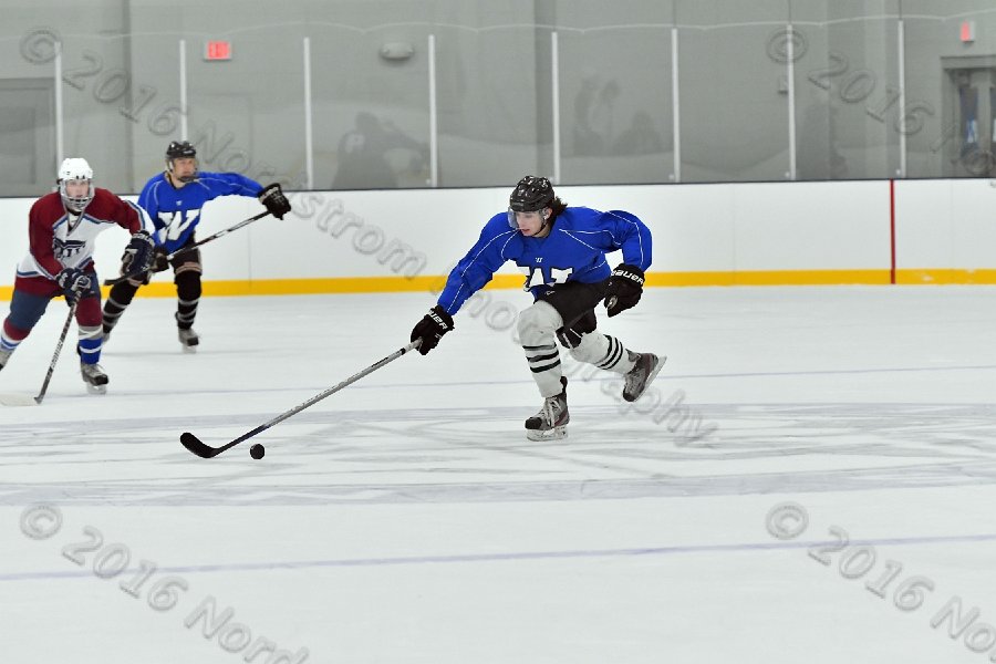 Wheaton College Men\'s Ice Hockey vs Middlesex Community College. - Photo By: KEITH NORDSTROM